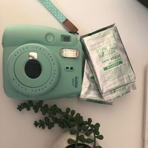 Blue Instax mini 9 (Polaroid)!!